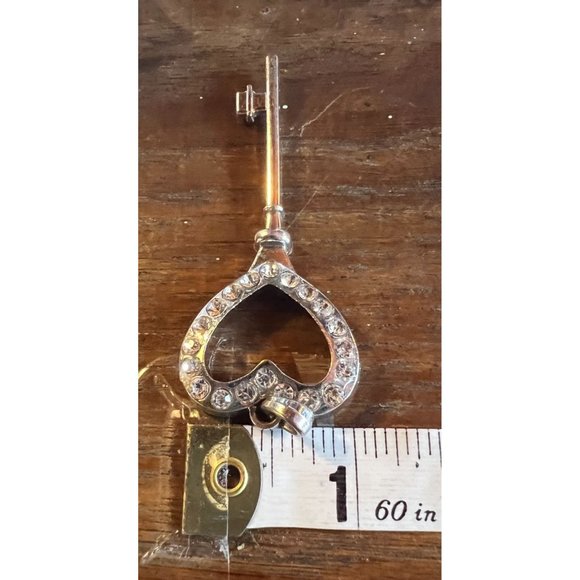 Silver Key To My Heart Pendant Necklace Charm - Picture 12 of 12